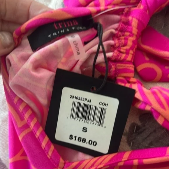 💕Trina Turk Vibrant Pink JUJU halter dress size small 💕 - Picture 9 of 9